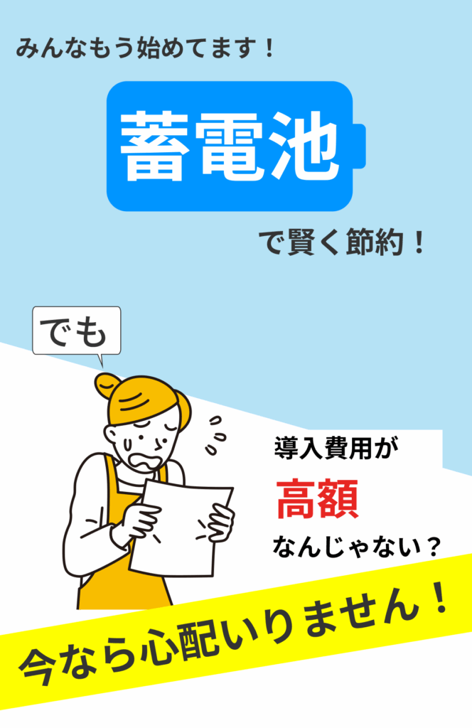 エコあっぷの蓄電池で賢く節約